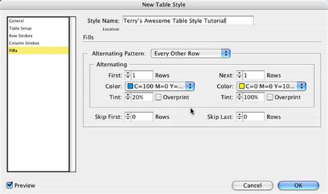 Indesign Table Styles Tutorial Awesome Home