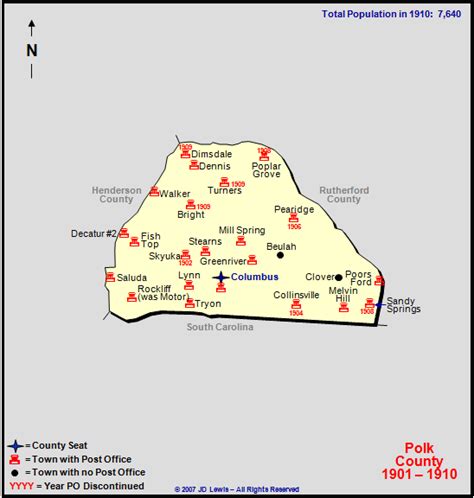 Polk County, NC - 1901 to 1910