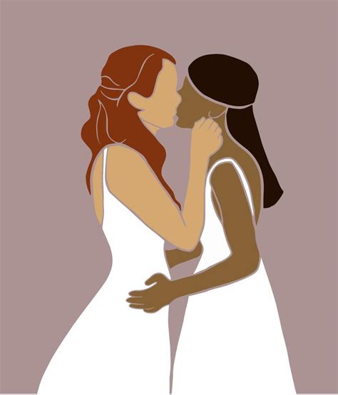 Lgbtq Bride Homosexual Characters Romantic Relationships Celebrating Love Women Couple