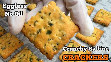 Homemade Crunchy Saltine Crackers Recipe Step By Step Tutorial