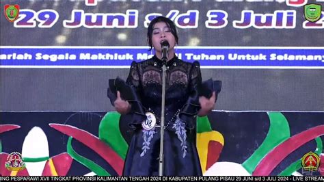 JUARA I VOCAL SOLO REMAJA PUTRI KABUPATEN MURUNG RAYA PESPARAWI