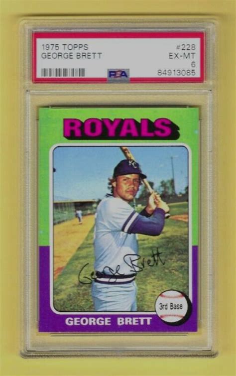 Topps Psa Ex Mt Rookie George Brett Newly Graded Kansas