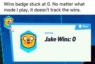 MultiVersus Jake, Finn, & Arya wins badge not counting or tracking