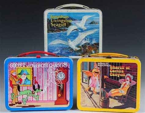 Three Vintage 70s And 80s Lunch Boxes