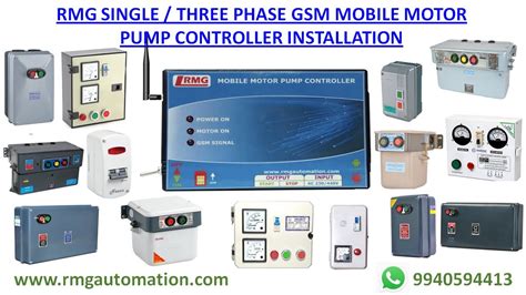 Rmg Single Three Phase Gsm Motor Pump Controller Mobile Motor