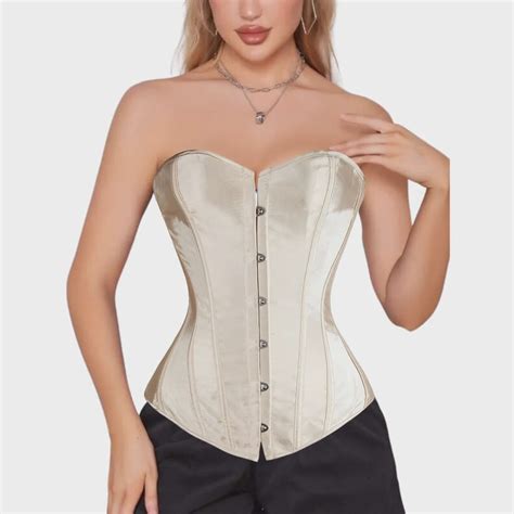 Corset Corpete Corselet Espartilho Modelador Creme Tam 38 A 54 Submarino