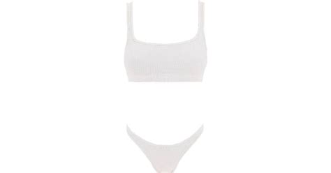Reina Olga Ginny Boobs Bikini Two Piece In White Lyst