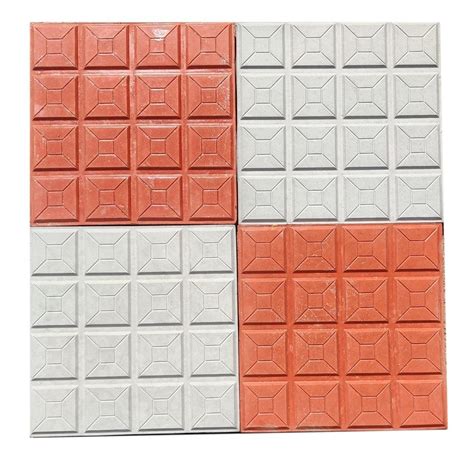 Cement Red Grey Black Square Parking Tile For Landscaping Thickness