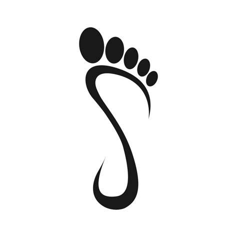 human footprint logo vektor 16831061 Vector Art at Vecteezy