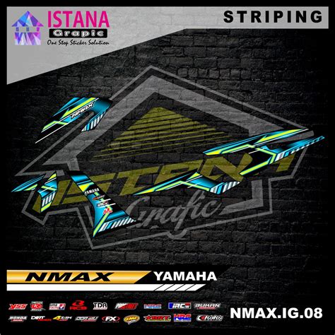 Jual Sticker Striping Nmax Old Sticker Striping Variasi Motor Nmax