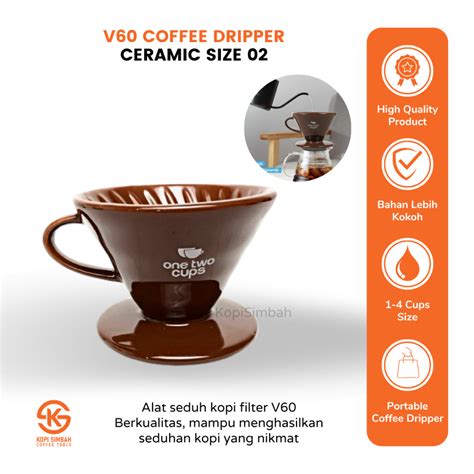 Jual V Coffee Dripper Ceramic Size Alat Seduh Corong Pembuat