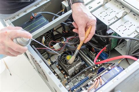 computer cleaning stock photo  cthodonal