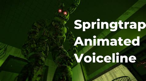 Springtrap Animated Voiceline FNAF SFM YouTube