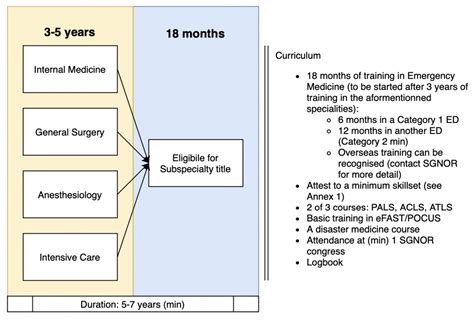 Current Training Pathway Swiss Community Of Emergency Medicine