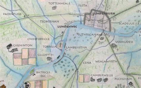 Anglo Saxon Map of London - Medieval Archives