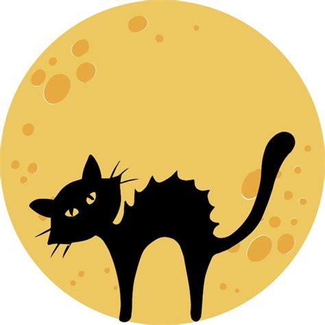 Premium Vector | Halloween moon silhouette