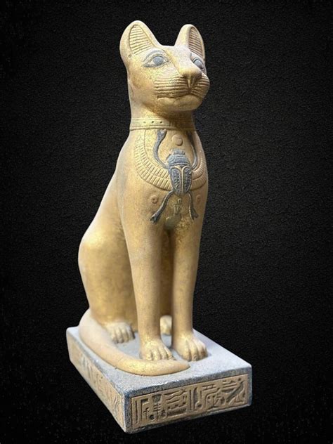 Hübsche Bastet Statue ägyptische pharaonische Statuen Göttin des Hauses