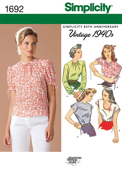 Simplicity Misses Retro Tops