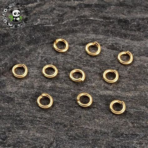 20pcs Close But Unsoldered 18K Gold Plated Sterling Silver Jump Rings