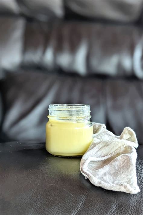 DIY Leather Conditioner Recipe with Beeswax - The Herbeevore