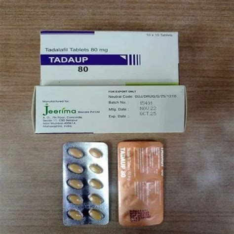 Tadaup Mg Tadalafil Tablets At Rs Stripe Ed Drugs In Nagpur