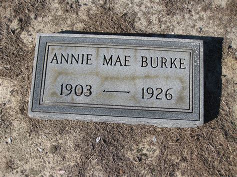 Annie Mae Burke 1903 1926 Mémorial Find A Grave