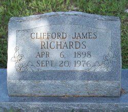 Clifford James Richards 1898 1976 Mémorial Find a Grave