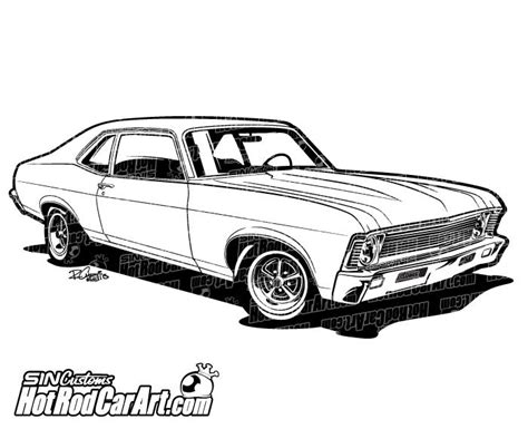 Classic Muscle Car Outline Clipart Best