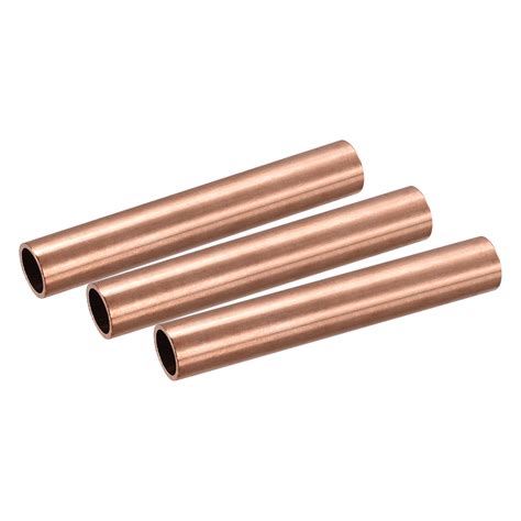 Uxcell Copper Round Tube 17mm Od 1 5mm Wall Thickness 100mm Length Pipe Tubing 3 Pcs Harfington