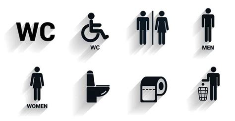 Toilet Sign Vector Art, Icons, and Graphics for Free Download