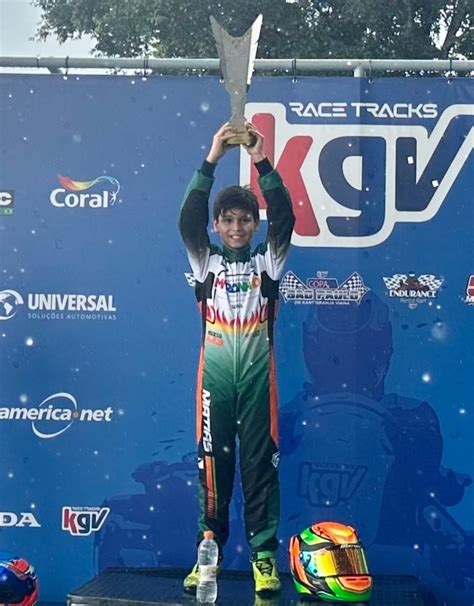 Jovem piloto maranhense celebra resultado na Copa São Paulo KGV de Kart