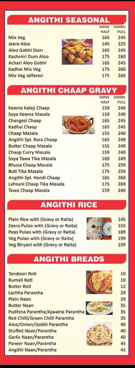 Menu At Punjabi Angithi Delhi Shop 27