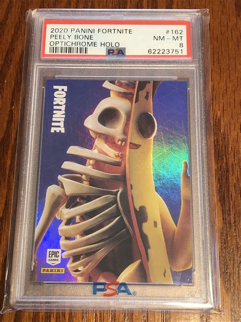 Panini Fortnite Peely Bone Optichrome Holo Usa Psa Mt Ebay