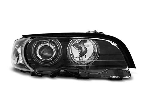 Paire De Feux Phares Bmw Serie E Angel Eyes Ccfl Noir