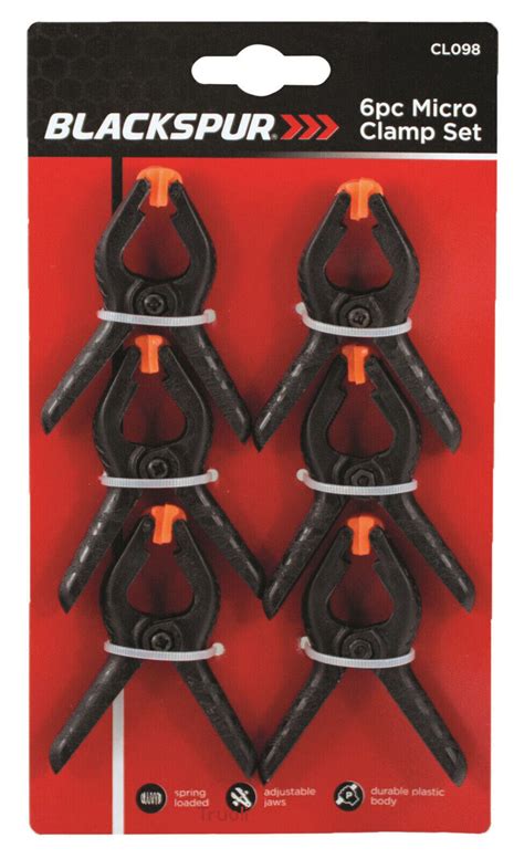 Plastic Nylon Spring Clamp Set Spring Loaded Grip Clips Ebay