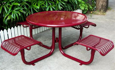 Commercial Steel Picnic Table / SPP-207B | Sunperk Site Furnishings