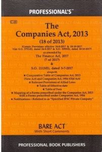 Professional S The Companies Act Bare Act Buy Professional S