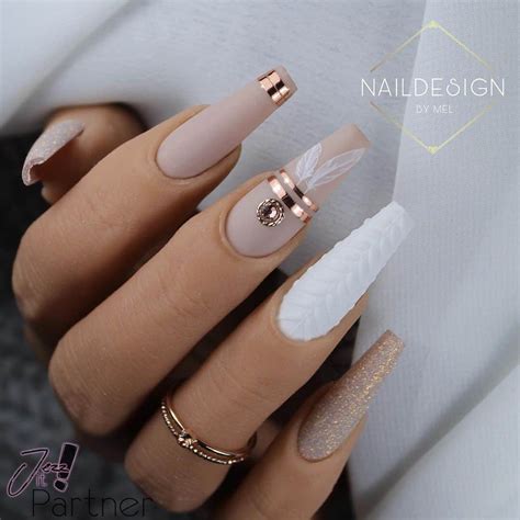 Chic Nude Coffin Nails That Are Holiday Date Perfect GlowingFem