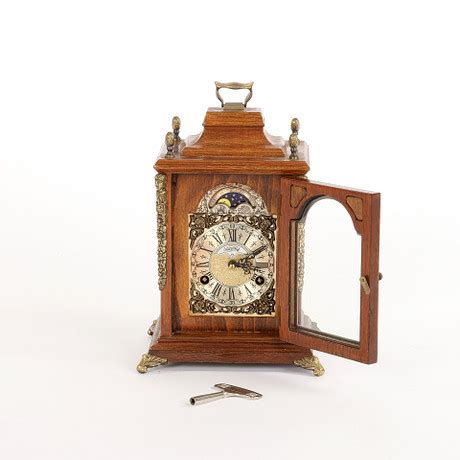 A Mid Th Century Wuba Table Clock Clocks Watches Mantel Clocks