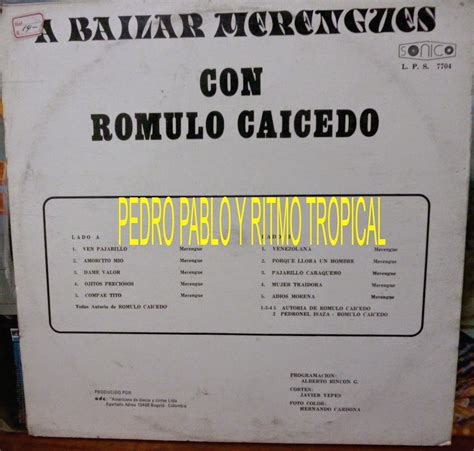 Ritmo Tropical Cumbia Del Ayer ROMULO CAICEDO ABAILAR MERENGUE CUMBIA