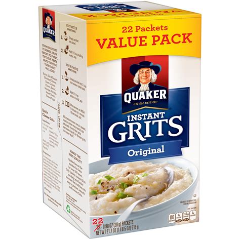 Quaker Instant Grits Value Pack Oz Packets Walmart