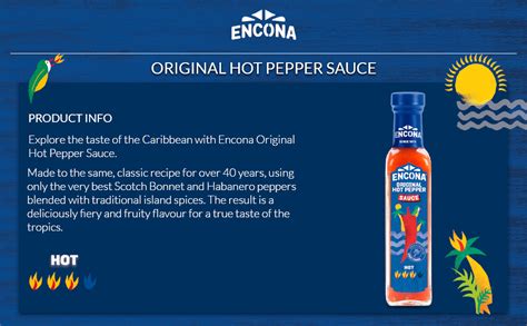 Encona Original Hot Pepper Sauce 142 Ml Amazon In Grocery Gourmet Foods