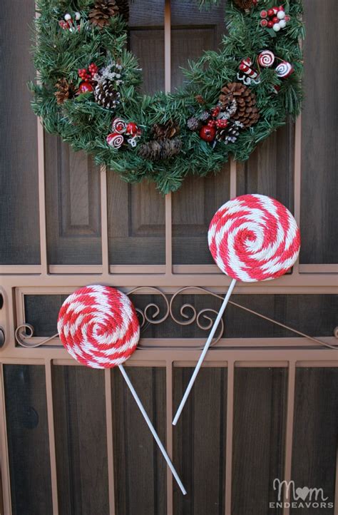 Diy Peppermint Lollipops Christmas Decor Mom Endeavors