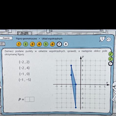 Zaznacz Podane Punkty W Ukladzie Wsp Rzednych Sprawdz A Nastepnie