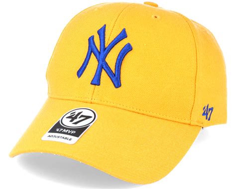 New York Yankees Mvp Yellow Adjustable 47 Brand Casquette Hatstorefr