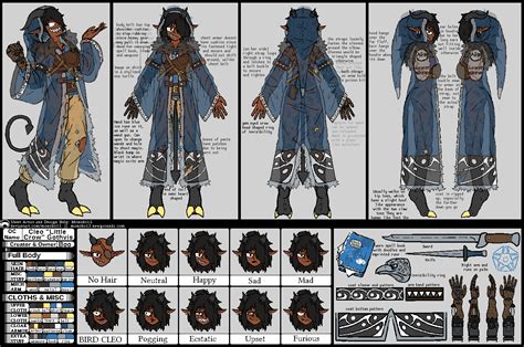 Cleo reference sheet commission by monoko13 on Newgrounds