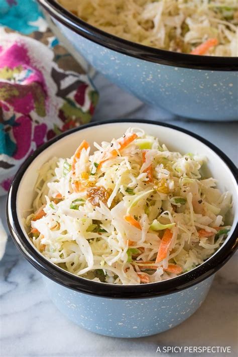 Tangy Sweet Caribbean Coleslaw With Raisins Coconut And A Lime And