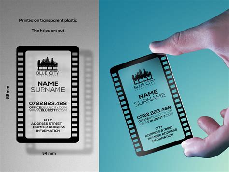 Modern Professional Film Production Business Card Design For A