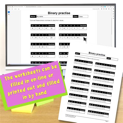 Binary Worksheets Teaching Resources