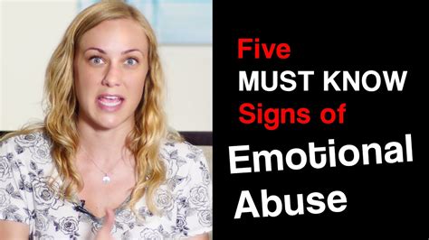 5 Must Know Signs Of Emotional Abuse Youtube